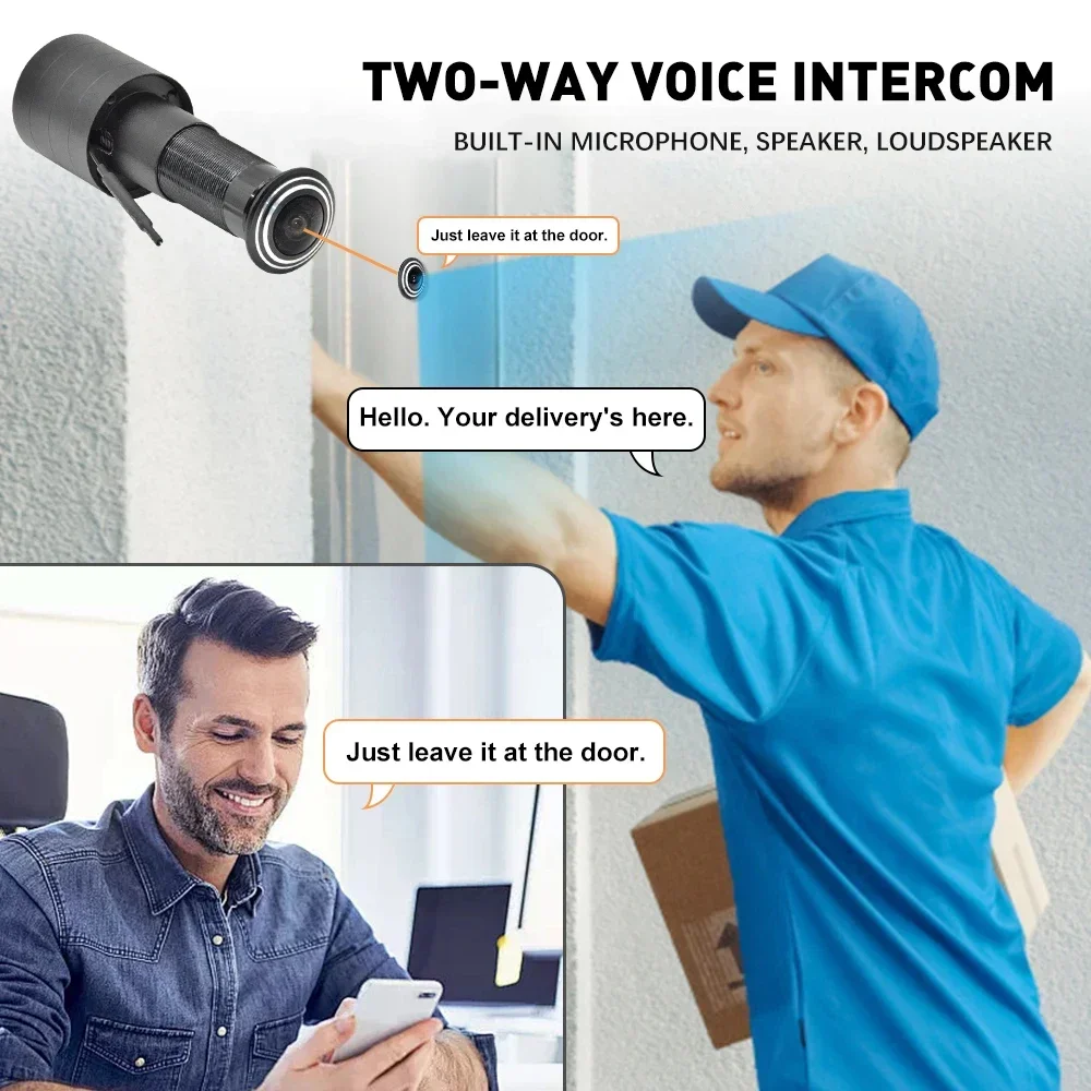 PEGATISAN 2K Wifi Tuya Peephol - Home Security Front Door Camera 评论和价格
