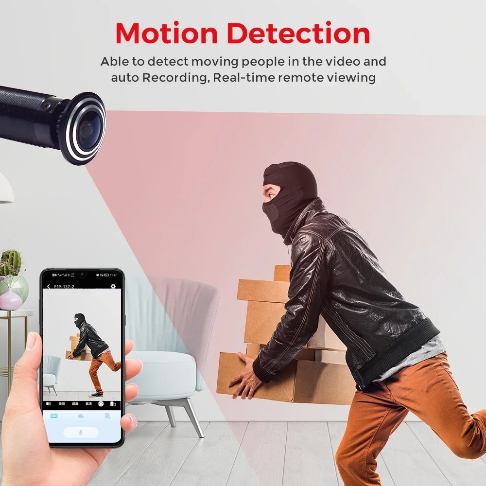PEGATISAN 2K Wifi Tuya Peephol - Home Security Front Door Camera 评论和价格
