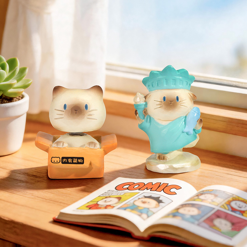 Cute Cat Blind Box Figure Resi - Home Security Box 评论和价格