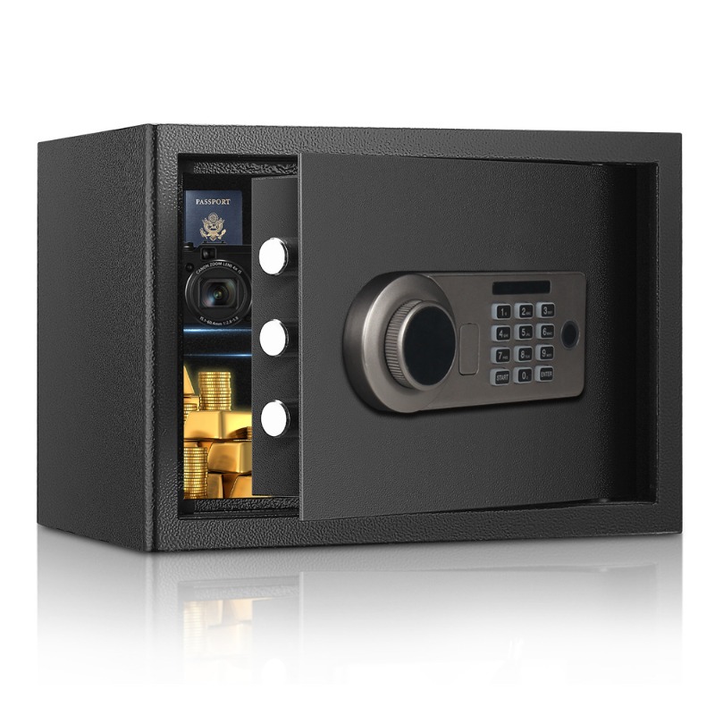 Electronic Password Safe 25cm  - Home Security Box 评论和价格