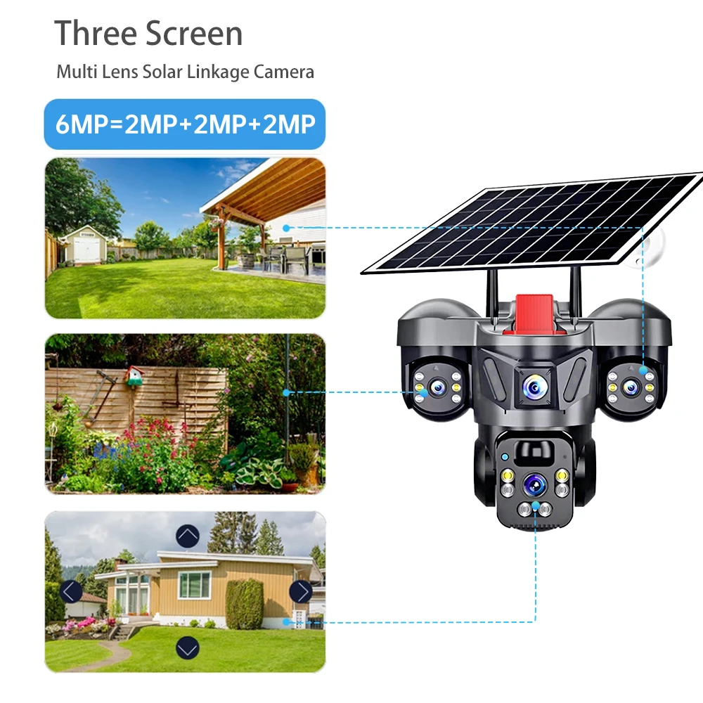 KERUI Outdoor PTZ 6MP 4G SIM W - Home Security Items 评论和价格