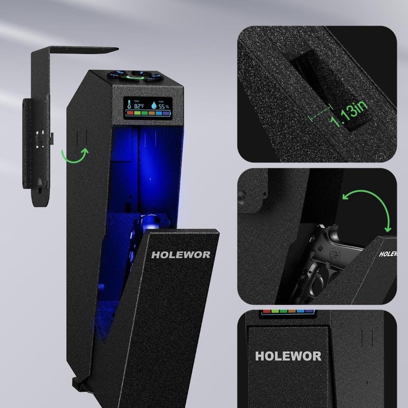 Smart Fingerprint Handgun Safe - Home Security Box 评论和价格